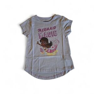 Nickelodeon Girls' Mermaid Magic Tee - Light Gray/Pink